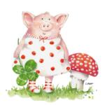 PPD Lucky Piggy papírszalvéta 33x33cm, 20db-os