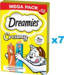 Dreamies Creamy MEGA PACK pui si somon 84x10 g snack cremos pentru pisici