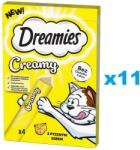 Dreamies Creamy 44x10 g recompensa cremoasa pentru pisici, cu branza