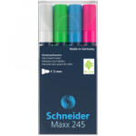 Schneider Üvegtábla marker 1-3mm, Maxx 245, 4 különböző szín (E124594) (E124594)