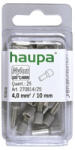 Haupa érvéghüvely szigetelt 4, 0/10 szürke 270814/25 SmallPack (25db/b (270814/25)