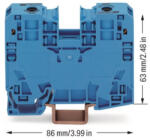 Wago sorkapocs, kék (285-134) (285-134)