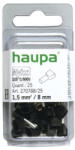 Haupa érvéghüvely iker 2* 1, 5/ 8 fekete SmallPack (25db/bliszter) 270 (270788/25)
