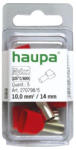Haupa érvéghüvely iker 2*10, 0/14 piros 270798/5 SmallPack (5db/bliszt (270798/5)
