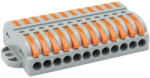 Tracon csavar nélküli vezetékösszekötő, toldó nyitható, 0, 5-4mm2, 32A, 12p, OVOFT1212 (OVOFT1212)