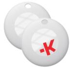 SKROSS eTAG bluetooth nyomkövető 2db (kulcstartóra, táskára, autóba, valós idejű nyomkövetés, iOS kompatibilis) FEHÉR (SKTAETAG02PCCN)