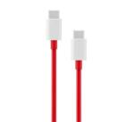 OnePlus adatkábel (Type-C - Type-C, 160W, 12A, gyorstöltő, 100cm, törésgátló) PIROS 'Gigapack csomagolás' (57983121142) (57983121142)
