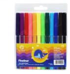 BLUERING Rostirón kúpos végű, vízbázisú készlet, 1mm, , 12 különböző szín, Bálnás (JJ10201-12) (JJ10201-12)