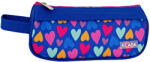 ECADA Penar etui tip borseta Ecada 786023I, 1 fermoar, Albastru cu inimioare colorate (786023I) Penar