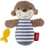 Fehn Mini Rattle Otter - mini jucarie de prindere pentru a zdrangani, simti, juca cu un animal de plus moale si dragalas - un insotitor fidel pentru bebelusi si copii mici de la 0+ luni (00047196)