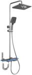  Set de dus cu Iluminare LED si afisaj Digital al Temperaturi, coloana cu termostat si turbina generatoare de curent integrata, 4 functii de curgere a apei, dus reglabil, fix tip ploaie, robin (HB036)