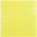 SDEPOT 40 db SDEPOT® tapéta csempe készlet, 3 mm vastag, mérete 70x77 cm, téglautánzat, sárga (SET40_TAPET_50_GALBEN)
