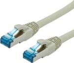 Valueline 21.99. 0865 RJ45 Hálózati kábel, patchkábel CAT 6A S/FTP 5.00 m Szürke Kettős árnyékolás, Halogénmentes, Lángálló 1 db (21.99. 0865) (21.99.0865)