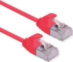 Roline 21.15. 3316 RJ45 Hálózati kábel, patchkábel CAT 6A U/UTP 3.00 m Piros (átlátszó) Árnyékolatlan, Halogénmentes, Lángálló 1 db ( )