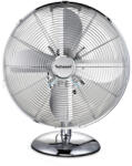 Somogyi Elektronic TVI-335 - Techwood TVI-335 fém asztali ventilátor, 30 cm-es lapátátmérő, 45 W, 3 sebesség, oszcillálás, hálózati tápellátás