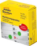 Avery Zweckform Avery-Zweckform 3851 Jelölőpont etikett Ø 10 mm Zöld 800 db Véglegesen tapadó Papír (etk6019246) (etk6019246)