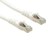 Roline 21.15. 2866 RJ45 Hálózati kábel, patchkábel CAT 6A S/FTP 7.50 m Fehér Kettős árnyékolás, Halogénmentes, Lángálló 1 db (JAB-3372831) (JAB-3372831)