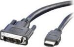Valueline DVI Csatlakozókábel DVI-D 18+1 pólusú Csatlakozódugó, HDMI-A dugó 1.00 m Fekete 11.99. 5519 Árnyékolt DVI kábel (11.99. 5519) (11.99.5519)