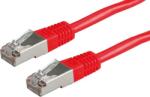 Roline 21.15. 0341 RJ45 Hálózati kábel, patchkábel CAT 5e S/FTP 2.00 m Piros (átlátszó) Kettős árnyékolás, aranyozott érintkező 1 db (21.15. 0341) (21.15.0341)