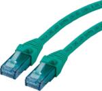 Roline 21.15. 2738 RJ45 Hálózati kábel, patchkábel CAT 6A U/UTP 15.00 m Zöld Árnyékolatlan, Halogénmentes, Lángálló 1 db ( )