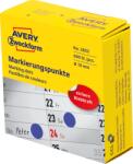 Avery Zweckform Avery-Zweckform 3853 Jelölőpont etikett Ø 10 mm Kék 800 db Véglegesen tapadó Papír (etk6021246) (etk6021246)