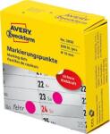 Avery Zweckform Avery-Zweckform 3850 Jelölőpont etikett Ø 10 mm Bíbor 800 db Véglegesen tapadó Papír (381347a) (381347a)