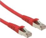 Roline 21.15. 2811 RJ45 Hálózati kábel, patchkábel CAT 6A S/FTP 1.00 m Piros (átlátszó) Kettős árnyékolás, Halogénmentes, Lángálló 1 db (JAB-3372769) (JAB-3372769)