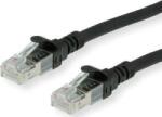 Roline 21.15. 2753 RJ45 Hálózati kábel, patchkábel CAT 6A U/UTP 3.00 m Fekete Árnyékolatlan, Halogénmentes, Lángálló 1 db ( )