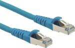 Roline 21.15. 2844 RJ45 Hálózati kábel, patchkábel CAT 6A S/FTP 1.50 m Kék Kettős árnyékolás, Halogénmentes, Lángálló 1 db (21.15. 2844) (21.15.2844)