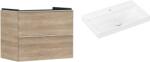 Hansgrohe Készlet szekrény Hansgrohe Xelu Q 54029700, mosdótál Hansgrohe Xelu Q 61020450