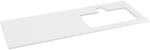 Sapho BRAHEA Rockstone pult, jobbos, 141x51, 5cm (70+70cm), matt fehér (BL141-0101-R) (BL141-0101-R)