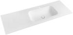 Sapho TREOS Rockstone pult, jobbos, 131, 6x51, 3cm, matt fehér (TS132-0101-R) (TS132-0101-R)