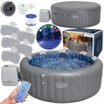Bestway Lay-Z-Spa Santorini HydroJet Pro felfújható jacuzzi, 216 cm, 5-7 fő (22055)