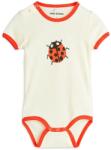 Mini Rodini pamut baba body Ladybugs 2524011311 - bézs 56-62