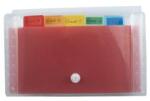 Exacompta Harmonikamappa, 180x110 mm, PP, 6 rekeszes, EXACOMPTA (55498E) - tonerpiac
