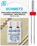 Schmetz Set 2 ace duble Schmetz, finete 80, cu distanta 2, 5 mm intre ace (715077)