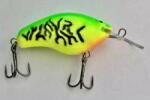 Mike's Wobbler Manufaktúra Mike's Long Cast wobbler 66 mm 18g Fluo Green Black Fluo Zöld Fekete Mid (MLC66MFGF)