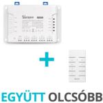 SONOFF 4CH PRO (R3) + Sonoff RM433 8 gombos RF távirányító (csomag)