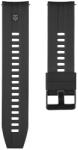 TACTICAL Quick Release Fekete szilikon univerzális óraszíj 18mm Samsung / Huawei / Honor / Garmin / Amazfit készülékekhez