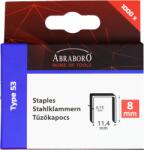Abraboro CHILITAC A-53 típusú tűzőkapocs, 8 / 11.4 / 0.75 mm, 1000 db/csomag (060711207508) - geratech