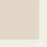 Okay Waterpaper szalvéta 40x40 cm 50 lap/csomag - Pizzo bézs