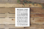 4 Decor Tablou canvas - Regulile casei - 25x35cm