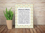 4 Decor Tablou canvas 25x35cm - Regulile familiei