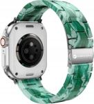 ForCell F-Design FA04 Apple Watch 42/44/45/49mm márvány mintás szíj, zöld ( )
