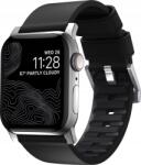 Nomad Active Strap Pro Apple Watch Vízálló Bőrszíj - 44/42 mm, Ezüst (NM1A41SNW0) (NM1A41SNW0)
