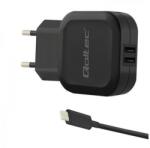 Qoltec 50188 mobile device charger Laptop, Smartphone, Smartwatch, Tablet, Telephone, Universal Black AC, DC Indoor