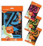 Y+ Y-Plus+ Vonalzó Készlet 15 cm 3D Hajtgatható 4 Darab/Készlet Vegyes Színekben (P00111096)