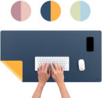 Sax Íróasztal Alátét Kétoldalas 45x90 cm Műbőr Kék-Sárga (I7571142002)