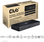 Club 3D Notebook Dokkoló - CSV-1583 (2xThunderbolt 4, 3xDP, 2xHDMI, USB-C, 3xUSB-A, SD, TF, RJ45, 3, 5 Jack, 140W DC) (CSV-1583)