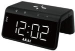 AKAI Ceas cu alarma si incarcare AKAI ACRB-2000, putere incarcare 10W wireless, Negru (ACRB-2000)